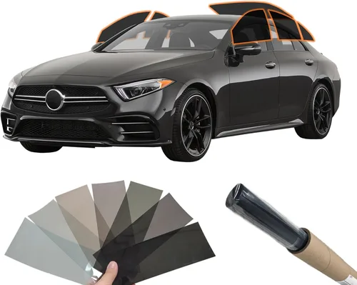 Miniatura 10 de MotoShield Pro Kit de tintado de ventana automática Personalizar sombra: Película de tinte precortada de carbono 5% - 50% para todos