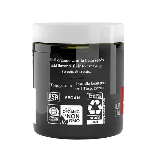 Miniatura 2 de Pasta de Vainilla con Semillas de Vainilla Simply Organic, frasco de 4 onzas, Certificada Orgánica, Kosher, Vegana, Sin OMG, Pasta Rica y Suave