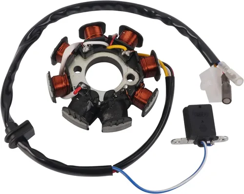 Miniatura 6 de Magneto - Estator de encendido con 4 alambres AC 8 polos se adapta a motor GY6 50cc 80cc 100cc scooter ciclomotor ATV Sunl Roketa Dune Buggy Go Kart