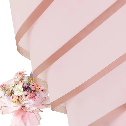 NESCCI Papel de regalo de flores de 20 hojas, papel de regalo de ramo floral impermeable, suministros de floristería, papel de embalaje para boda,