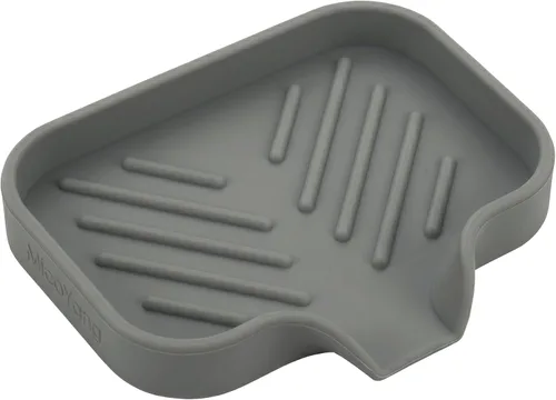Miniatura 56 de MicoYang Jaboneras de baño de silicona con boquilla de drenaje, organizador de fregadero de cocina, soporte de esponja, bandeja de jabón para Azul