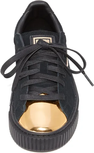 Miniatura 4 de PUMA zapatillas deportivas de moda doradas de gamuza con plataforma para mujer