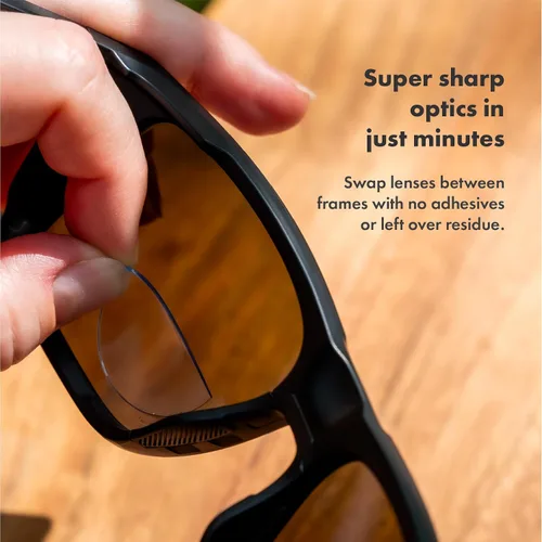 Miniatura 3 de StickTite Lens Mediano 32 mm - Lentes bifocales adhesivos - Convierta instantáneamente las gafas de sol en gafas de sol bifocales magnificadas.