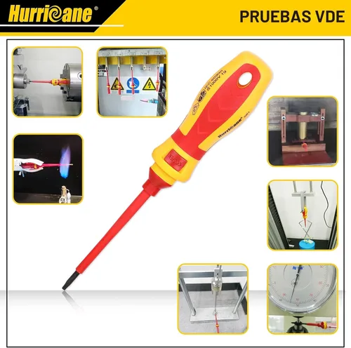 Miniatura 8 de HURRICANE Juego de destornilladores eléctricos aislados de 1000 V, todo en uno, profesional de primera calidad, 13 piezas CR-V magnético Phillips