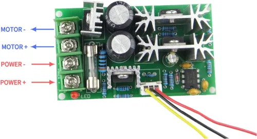 Miniatura 5 de CHANCS Motor de sierra 775 DC 24V 12000RPM Motor de engranaje de doble salida eje taladro Chuck Mini Sierra circular eléctrica DIY