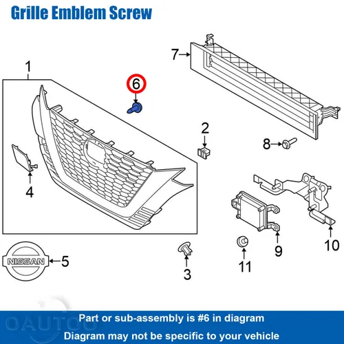 Miniatura 3 de 20pcs M4.8-0.063x0.591 in Cubierta de parachoques Fender Liner & Rocker Panel Moldeo Tornillo de Tapping para Nissan & Infiniti 01451-00841