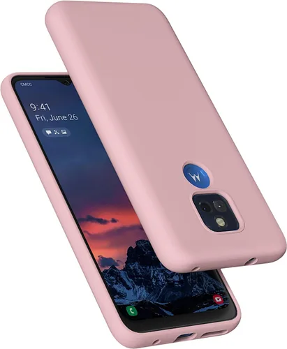 Miniatura 8 de Moto G Play 2021 - Funda de goma de gel de silicona líquida a prueba de golpes, forro de tela de microfibra suave, compatible con Motorola Moto G