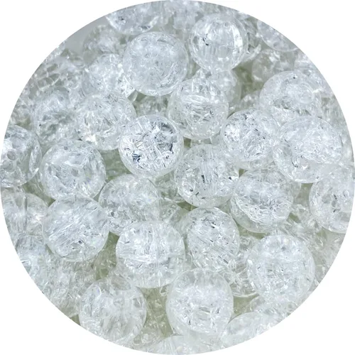 Miniatura 18 de 100 cuentas de cristal agrietado redondas de 0.315 pulgadas (0.315 in), cuentas espaciadoras para hacer joyas, collares, pulseras, aretes, Mezcla