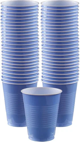 Miniatura 11 de Amscan Vasos de plástico color rojo manzana prémium (18 onzas), 50 unidades, apilables, resistentes y ecológicos, color vibrante y máxima durabilidad