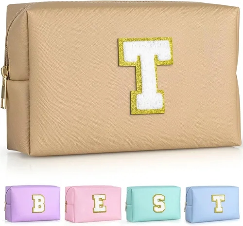 Miniatura 142 de TOPEAST - Bolso de maquillaje para mujer, G Blanco nacarado-rosa