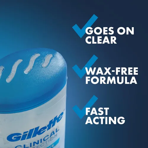 Miniatura 2 de Gillette Antitranspirante clínico y desodorante para hombres, protección contra el sudor y el olor 100HR, frescura de larga duración, tecnología