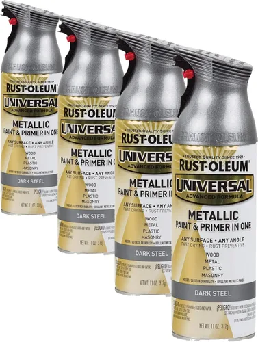 Miniatura 53 de Rust-Oleum 245197 Pintura en aerosol universal para todas las superficies, 12 onzas, negro satinado