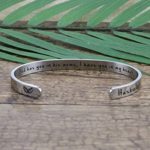 Miniatura 3 de JoycuFF - Regalos conmemorativos por la pérdida de mamá, papá, joyas en memoria de personas, brazaletes de condolencias o duelo con mensaje secreto
