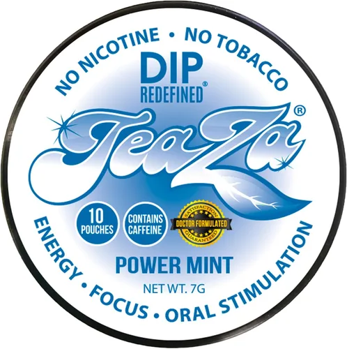 Miniatura 36 de Teaza Bolsas de Energía, Alternativa sin Tabaco sin Nicotina al Dip sin Humo, Rapé y Dip Energético, Alternativa Saludable al Tabaco de Mascar, Uso