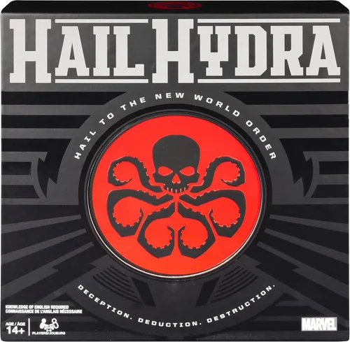 Marvel, Hail Hydra Superhero Juego de mesa Black Panther Hulk Capitán América, calavera roja, viuda negra, Spiderman, para adultos y adolescentes a