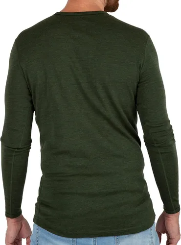 Miniatura 2 de MERIWOOL - Camisa térmica de manga larga para hombre, 100% lana merino