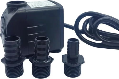 Miniatura 10 de Teamson Home Bomba de agua sumergible ajustable de 635 GPH de 50 W con un cable de alimentación de 6 pies y 3 boquillas diferentes para peceras