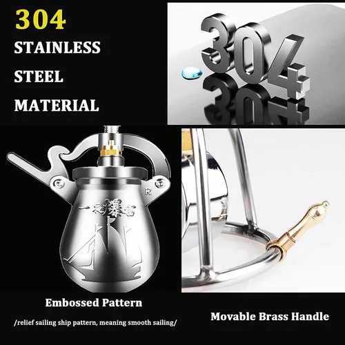 Miniatura 5 de Máquina para hacer palomitas de maíz de acero inoxidable 304, máquina de palomitas de maíz, contador de presión de palomitas de maíz de aire