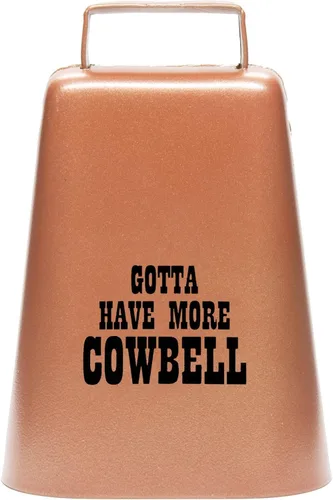 Miniatura 15 de Bevin Bells "Gotta Have More Cowbell" (X-Pequeño) Campana de Vaca de Kentucky con Color Cobre Hecha de Acero Fabricantes de Ruido Fuerte