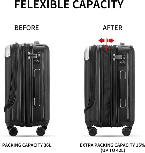 Miniatura 4 de LEVEL8 Grace Luggage, Negro -, Casual y de negocios