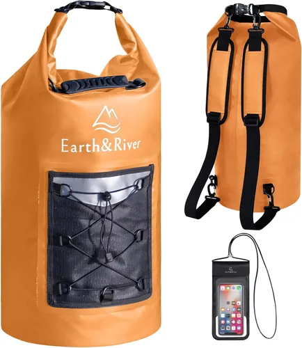 Miniatura 21 de EARTH&RIVER Mochila seca impermeable de alta calidad, extra gruesa, protección para todas las actividades acuáticas y campamentos, bolsa seca ligera