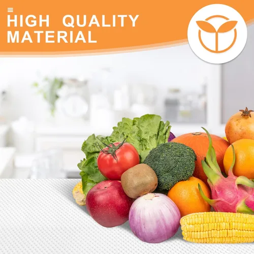 Miniatura 4 de Revestimiento de estante para armarios de cocina de 16 pulgadas: Alfombrilla impermeable para cajones de baño de 16" x 120 pulgadas blanca - Fácil