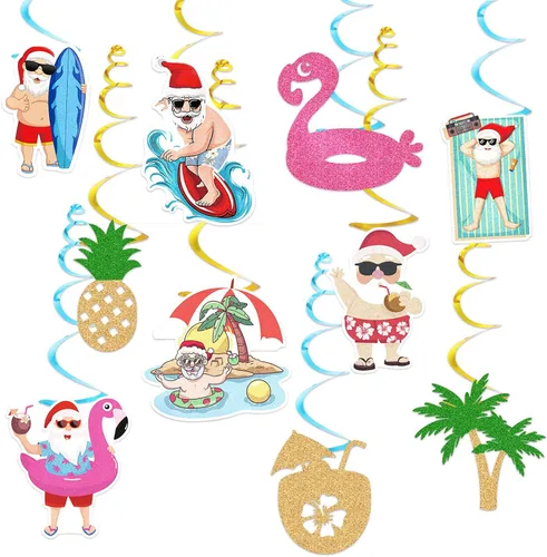 Miniatura 10 de Decoraciones para fiesta de Pascua con serpentinas de huevo-conejo - 16 piezas de lindos remolinos colgantes para techo, regalos y suministros