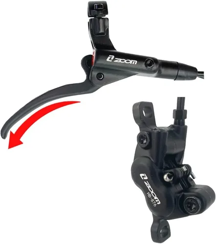 Miniatura 3 de Zoom 4-Piston MTB Freno De Disco Hidráulico Set/w 6.299 in Rotores De Disco Flotante Enrutamiento Interno