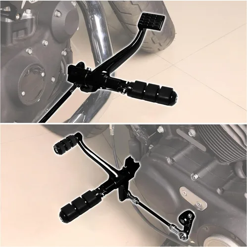 Miniatura 6 de XMT-MOTO Fit forward Controls Kit completo de clavijas, palancas y varillajes para Harley Sportster 2004-2013