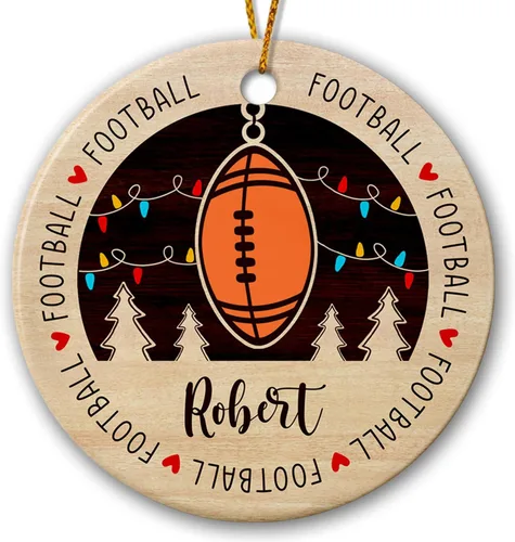 Miniatura 13 de Adorno de golf personalizado, adorno de árbol de Navidad de golfista, regalo de recuerdo, adorno de cerámica de Navidad para golfista, adorno