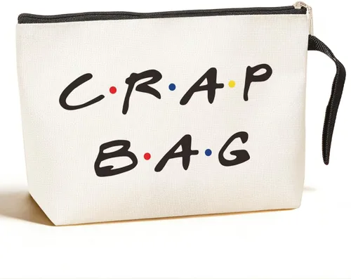 Jztco Bolsa de cosméticos para mujeres, colegas, hermanas, fanáticas, mejores amigas, bolsas para organización, bolsa de aseo portátil impermeable,