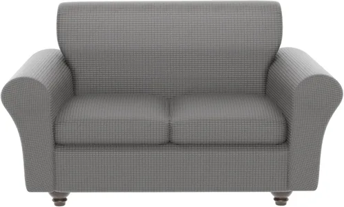 Miniatura 37 de Fundas elásticas para silla, fundas elásticas para sillón de 2 piezas, fundas de sofá lavables con diseño floral para sillón, protector de muebles