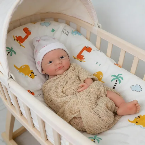 Miniatura 3 de Mire & Mire Muñecas Reborn de bebé 12" Niña Micro prematura Muñeca recién nacida realista de silicona de cuerpo completo con ojos abiertos