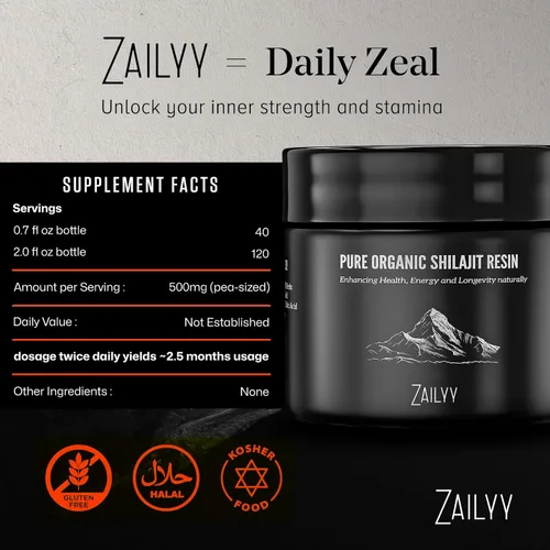 Miniatura 9 de Resina Shilajit orgánica Suministro de 800 mg Probado en laboratorio Shilajit orgánico puro del Himalaya para hombres y mujeres Potenciador
