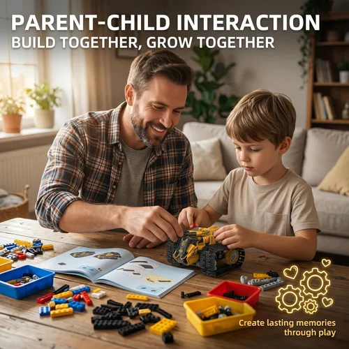 Miniatura 4 de Kit de construcción de robot para niños de 8 a 12 años, juguetes de construcción STEM 5 en 1 con control remoto y aplicación, más de 373 piezas