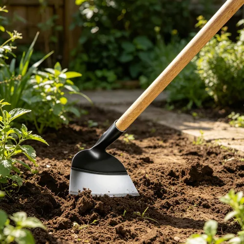 Miniatura 3 de Happyyami Cabezal de azada de jardín de repuesto, herramienta de deshierbe de mano de acero, azada agrícola resistente para excavar, aflojar