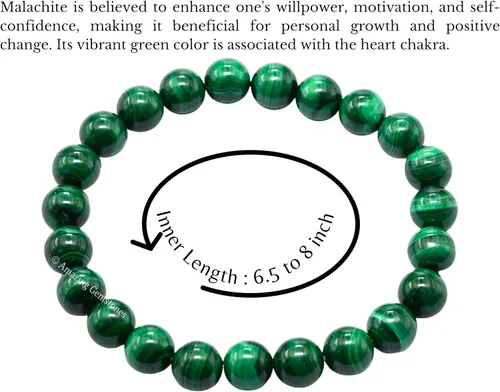 Miniatura 670 de Amazing Gemstone Pulsera de cristal para mujeres y hombres, pulsera de cristal curativo de protección, pulsera elástica con cuentas de piedras