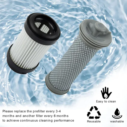 Miniatura 6 de Kit de repuesto de filtro compatible con aspiradora inalámbrica Tineco PURE ONE X Series, 1 paquete de prefiltro y 1 filtro HEPA