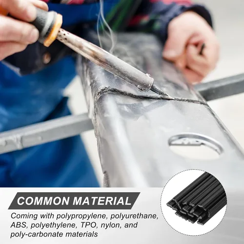 Miniatura 4 de Plastic Welding Rods, Welder Rod High-Strength Waterproof Fit for Repairing Plastic Negro