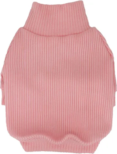 Miniatura 3 de LOPHIPETS Suéteres de cuello alto para perros pequeños, ropa para cachorros Chihuahua, rosa claro brillante, M