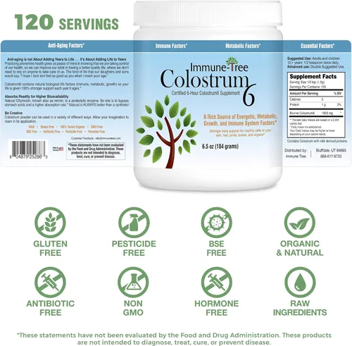 Miniatura 6 de Polvo calostro Immune Tree de 6.5 onzas., 9902, 1