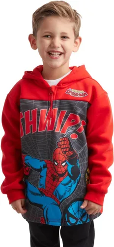 Miniatura 3 de Marvel Sudadera con capucha de forro polar Avengers para niño - Capitán América, Spider-Man, Iron Man (Tamaño 2T-18)
