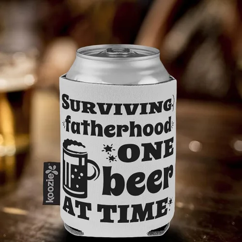 Miniatura 5 de Style In Print Fundas para el Día del Padre para latas Enfriador de bebidas Sobreviviendo a la paternidad a la vez 1 Cerveza a la vez Papá Buceo
