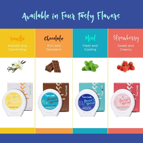 Miniatura 6 de SuperMouth® Hilo dental sin flúor, hilo dental expansible para eliminar la placa y soporte del esmalte, fórmula suave para niños, adultos y mujeres