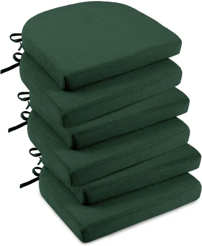 Miniatura 30 de downluxe Cojines para sillas de interior para sillas de comedor, almohadillas de espuma texturizadas suaves y cómodas para sillas de cocina