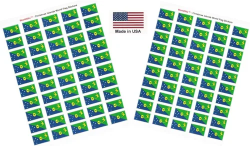 Miniatura 18 de 100 calcomanías de la bandera de Alaska; 1.5" x 1" hechas en Estados Unidos, calcomanías autoadhesivas de la bandera del estado para álbumes