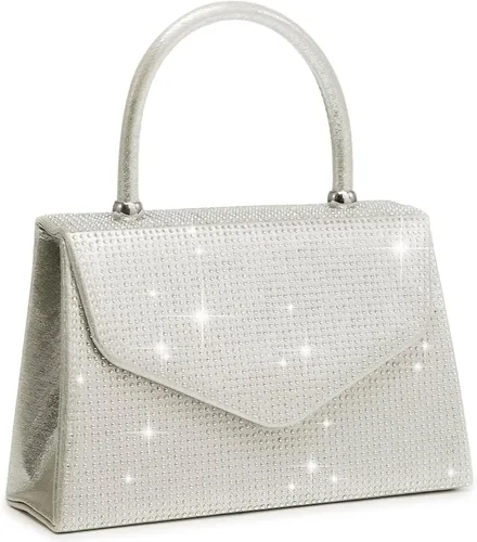 Miniatura 40 de Dasein Bolso de noche para mujer, embragues de fiesta, bolsos de boda, cóctel, baile de graduación, bolsos con purpurina esmerilada