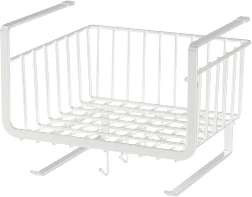 Miniatura 8 de Almacenamiento debajo del gabinete, cesta colgante de acero al carbono inoxidable para cocina y oficina, estante debajo del escritorio