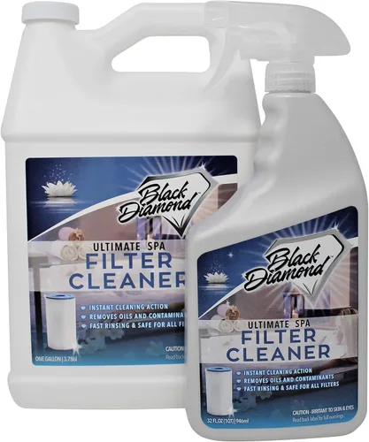 Black Diamond Stoneworks Limpiador de filtros de spa en aerosol de acción rápida para filtros de bañera de hidromasaje y piscina. Paquete