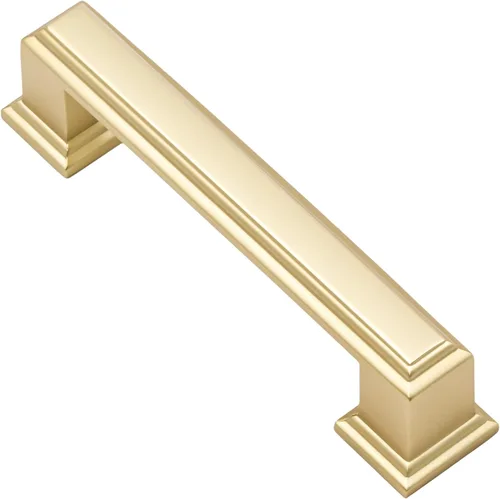 Miniatura 26 de Alzassbg - Paquete de 10 tiradores de gabinete de níquel negro cepillado de 3 pulgadas (76mm) con agujero central, manijas de gabinete de cocina